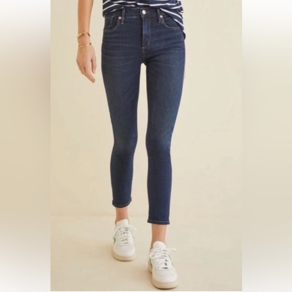 Agolde Denim - AGOLDE Sophie High Rise Skinny Jeans Dark Wash Stretch Size 26